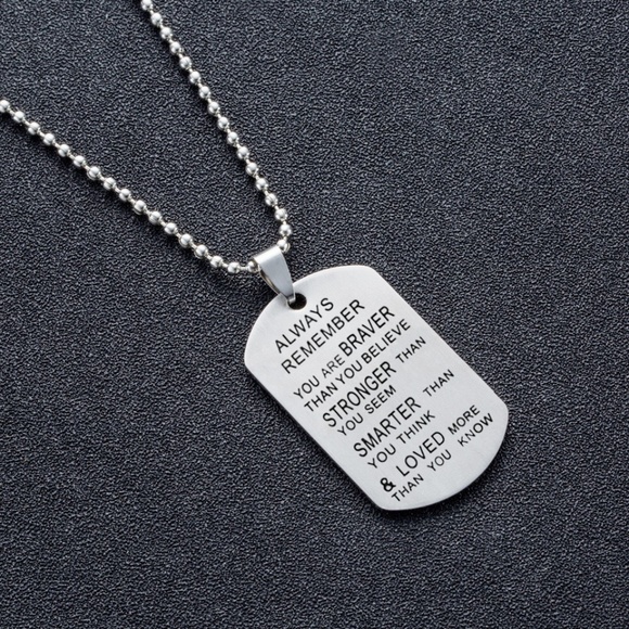 Jewelry - Always Loved Stainless steel Dog tags necklace